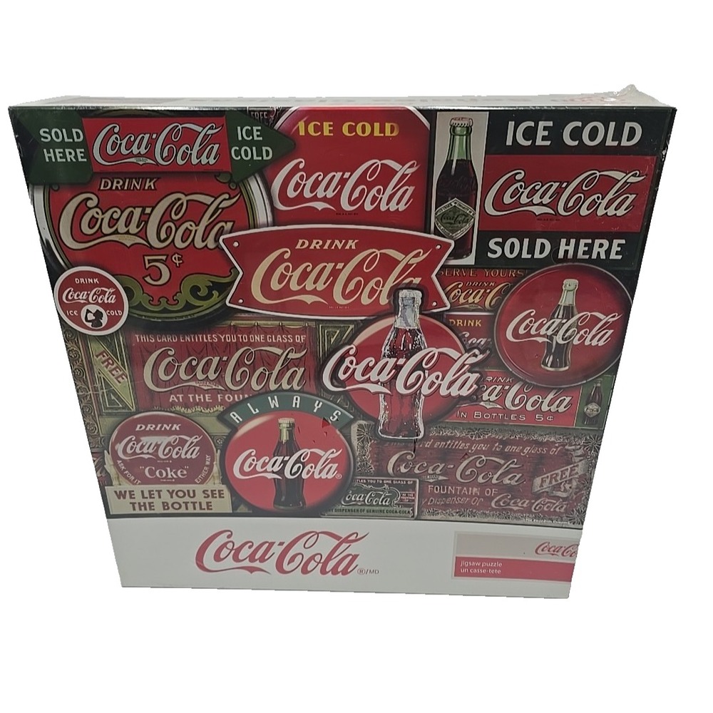 "NEW" Coca-Cola Classic Signs‎ 2000 Piece Puzzle Factory Sealed Springbok Sealed